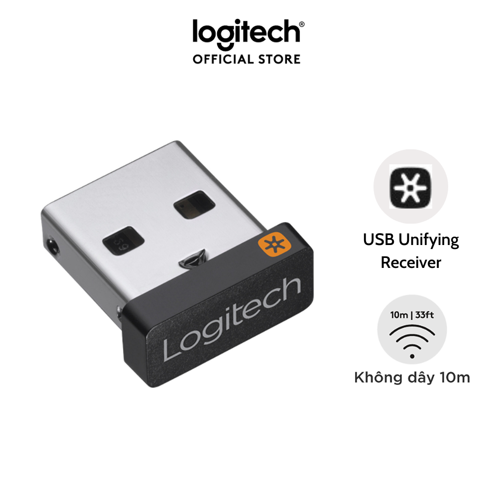 Thiết bị nhận tín hiệu Logitech (Unifying Reciever) - Hàng chính hãng
