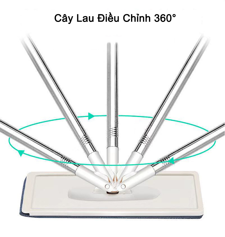 Cây Lau Nhà Tự Vắt 360 Độ - LN01 - Màu ngẫu nhiên