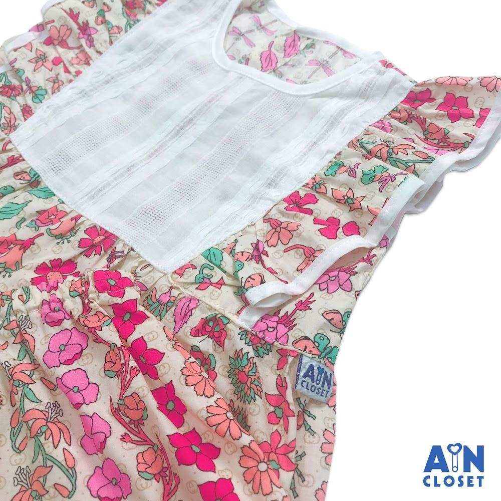 Bộ quần áo lửng bé gái họa tiết Hoa nhiều màu cotton - AICDBGM95EYP - AIN Closet