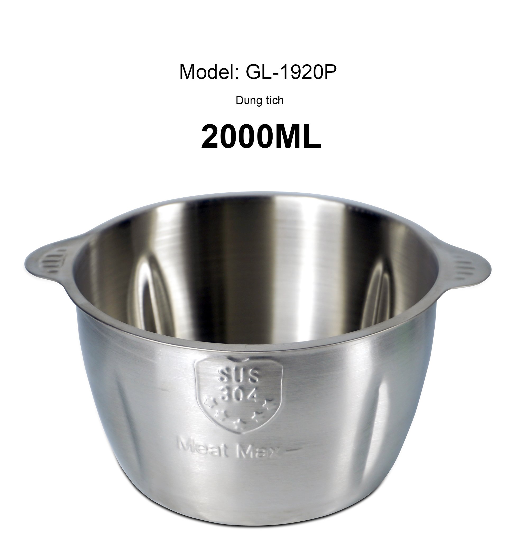 Máy xay thịt Gali GL-1920P Dung tích 2 Lít, Motor 100% bằng đồng, có 2 tốc độ xay. Hàng chính hãng chất lượng cao, bảo hành 24 tháng