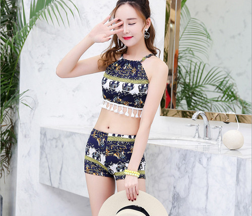 Set bộ bơi kèm khăn quấn, bộ bơi bikini đẹp