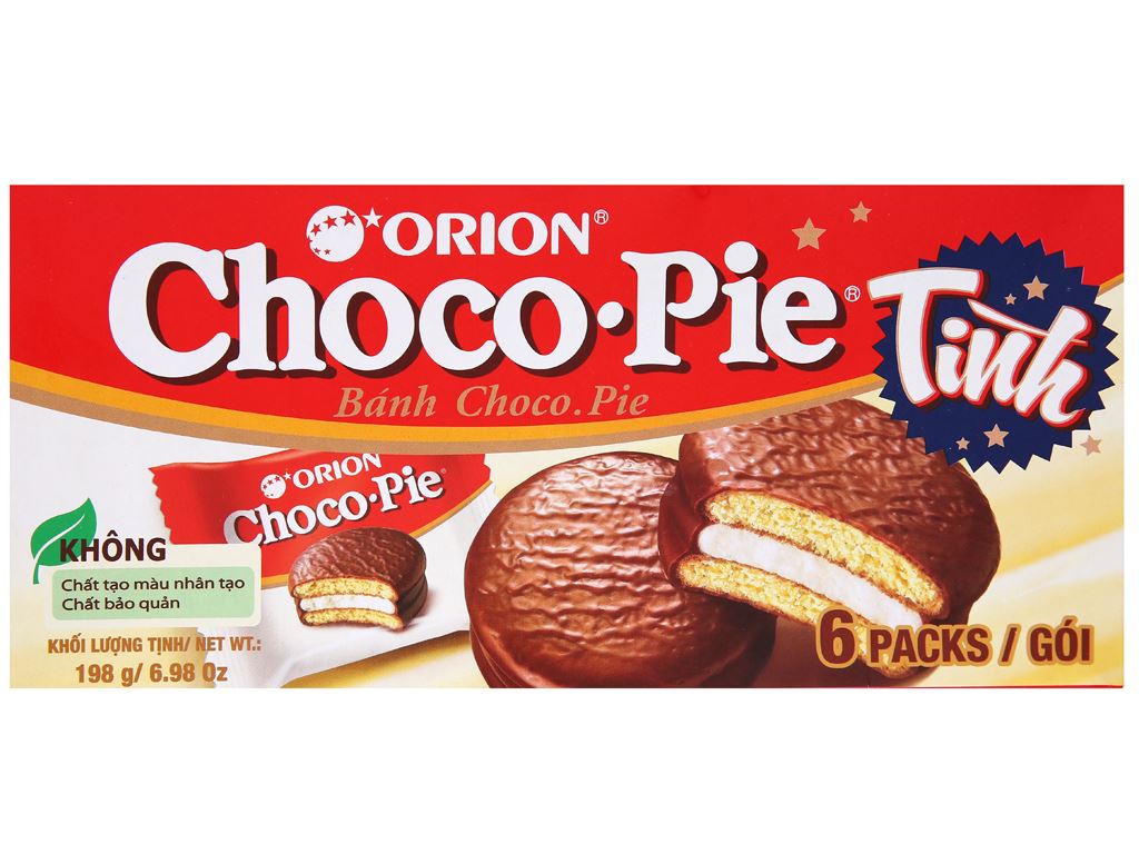 Bánh Chocopie Orion 198g/hộp 6 cái