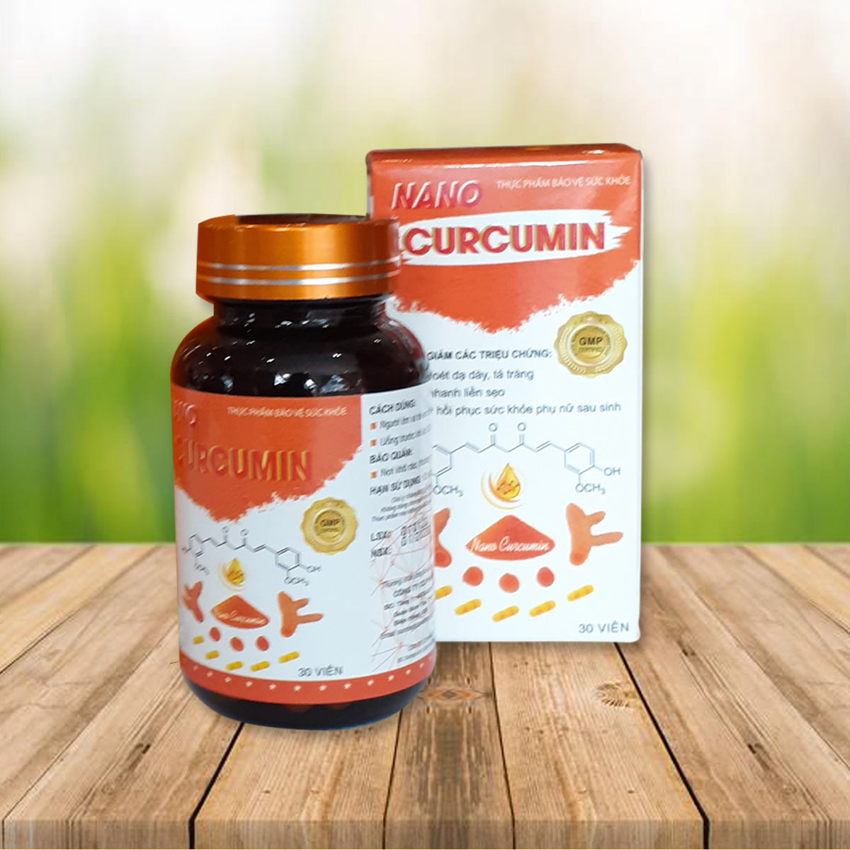 Nano Curcumin - TPCN hỗ trợ điều trị đau dạ dày, viêm loét dạ dày, tá tràng, giảm ung bướu