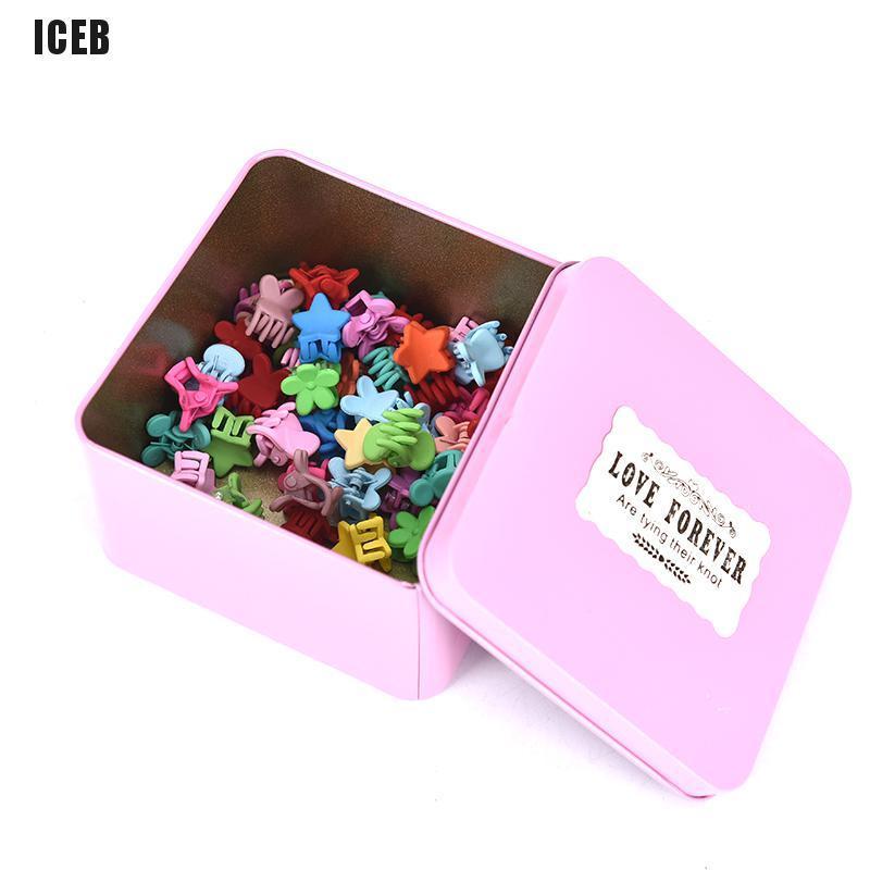 iceb 30/100Pc Lovely Styles Kids Baby Girls Hairpins Mini Claw Hair Clip Clamp Flower