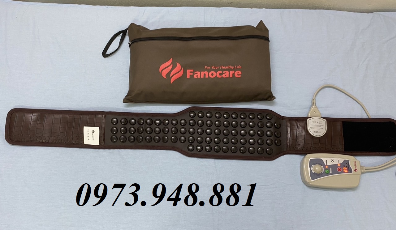 Đai đá nhiệt nóng Fanocare giảm mỡ bụng, đau lưng, cột sống, thoát vị đĩa đệm FN05R