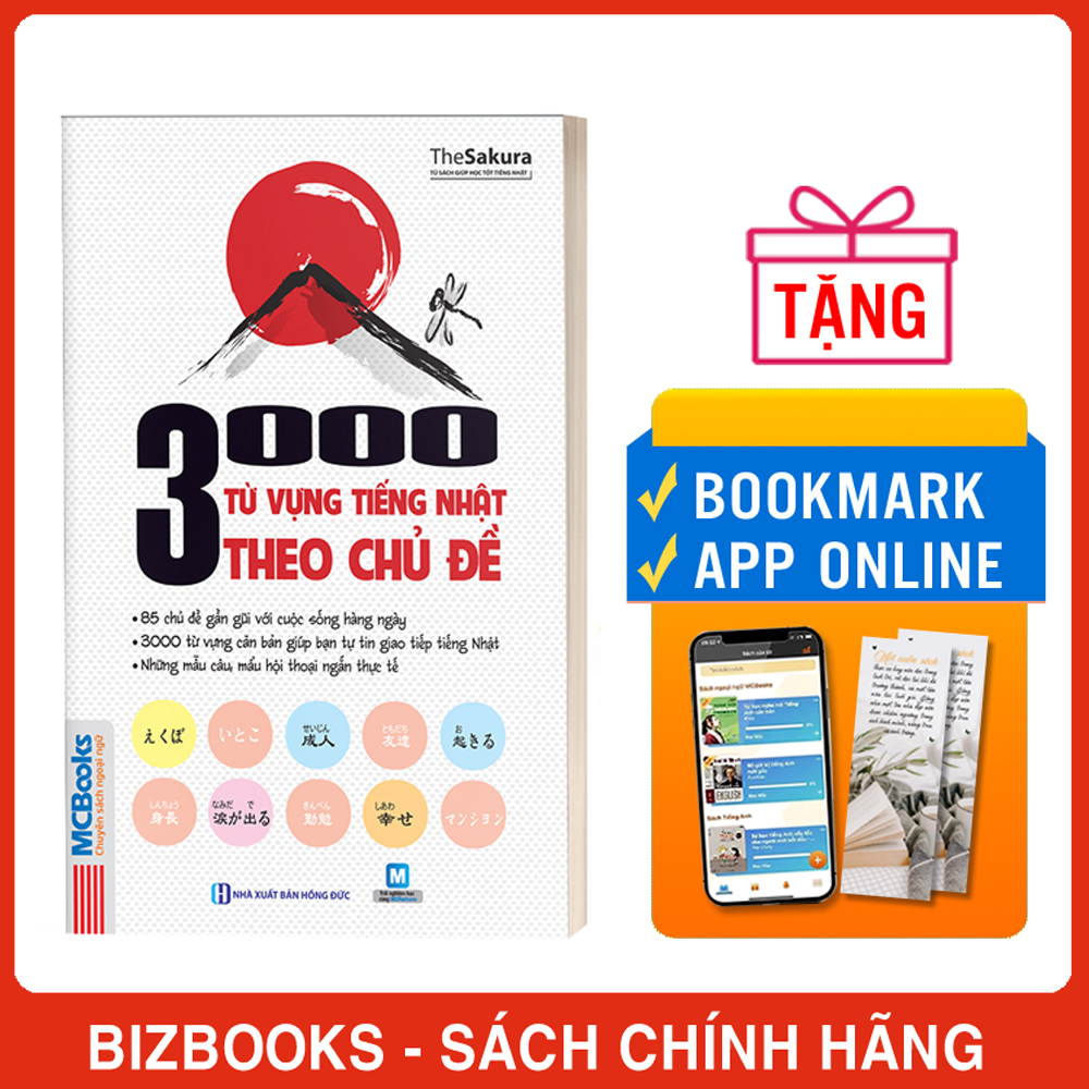 Sách 3000 Từ Vựng Tiếng Nhật Theo Chủ Đề