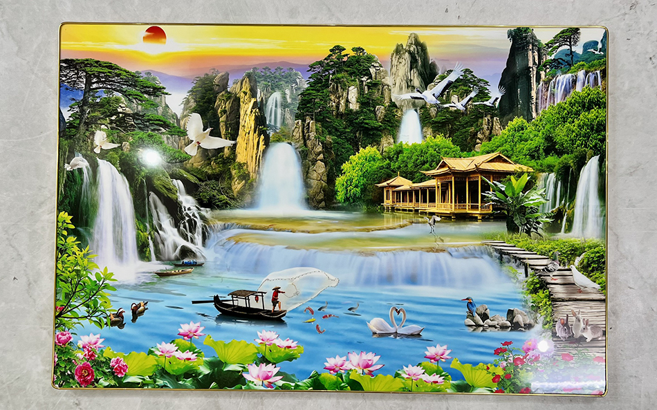 TRANH SƠN THỦY - TRANH TRÁNG GƯƠNG TREO PHÒNG KHÁCH - TRANH TREO TƯỜNG PHONG THỦY - TRANH TẶNG TÂN GIA