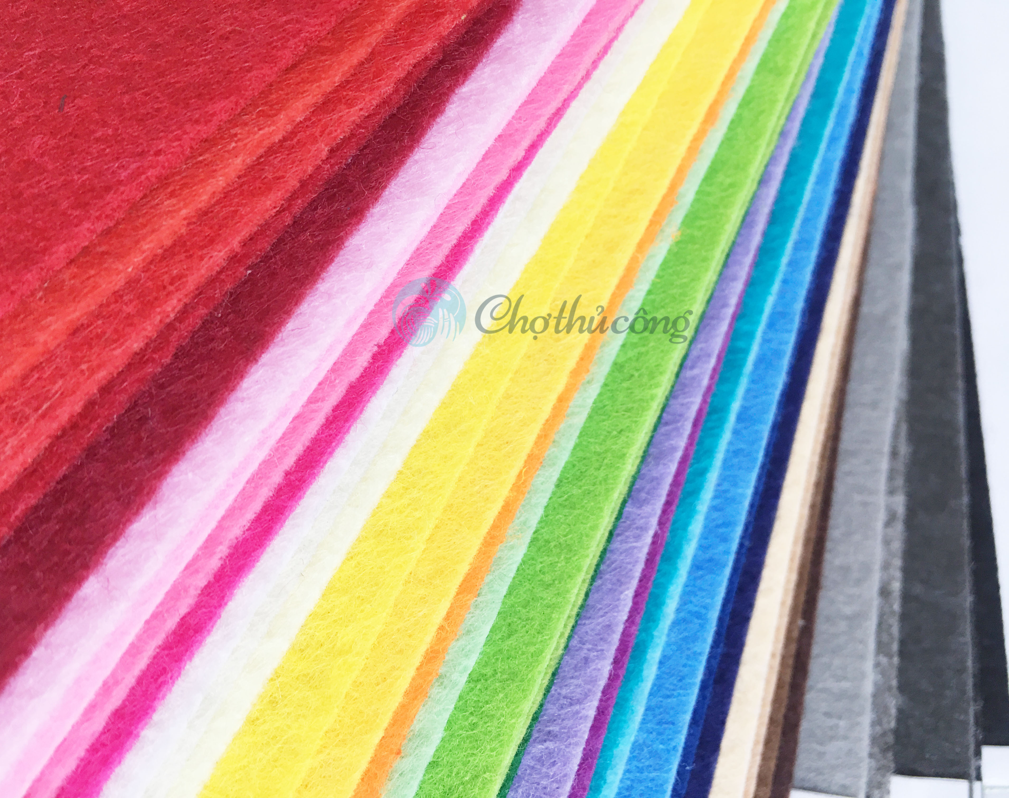 Vải nỉ dạ VNXK 90X90cm vải nỉ cứng làm đồ handmade, thủ công