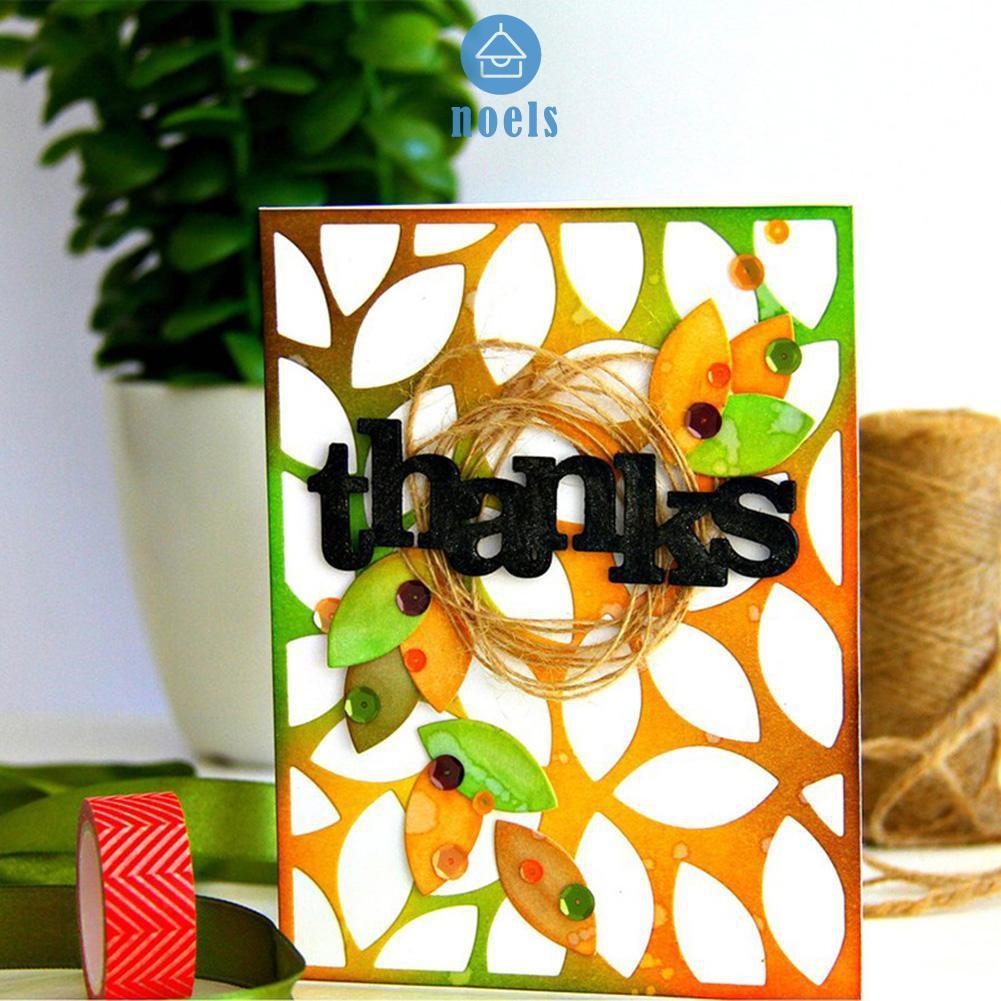 Khuôn Cắt Giấy Làm Từ Kim Loại Hình Thẻ Trang Trí Scrapbook