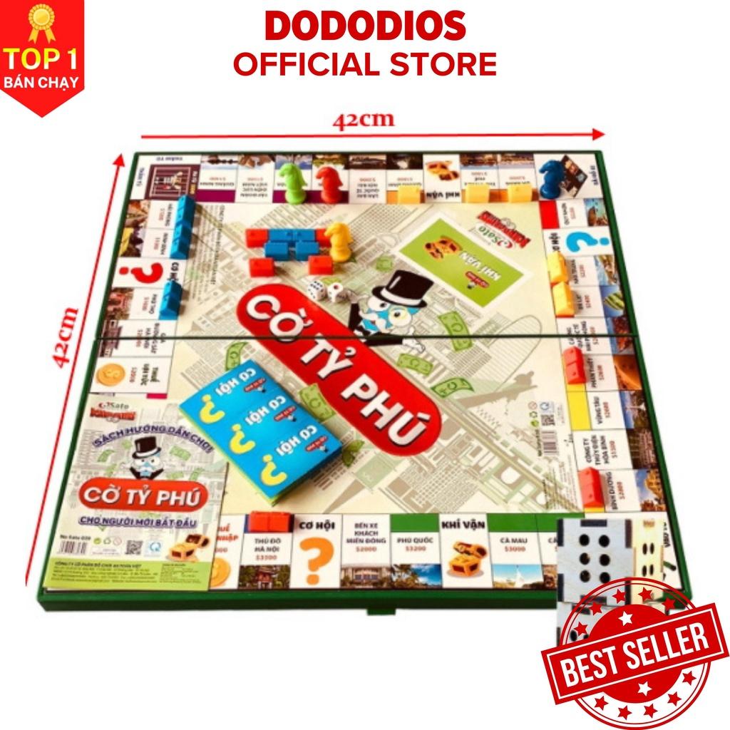 Cờ tỉ phú monopoly vui nhộn cao cấp, an toàn có chọn cỡ 31x31cm, 42x42cm chính hãng dododios
