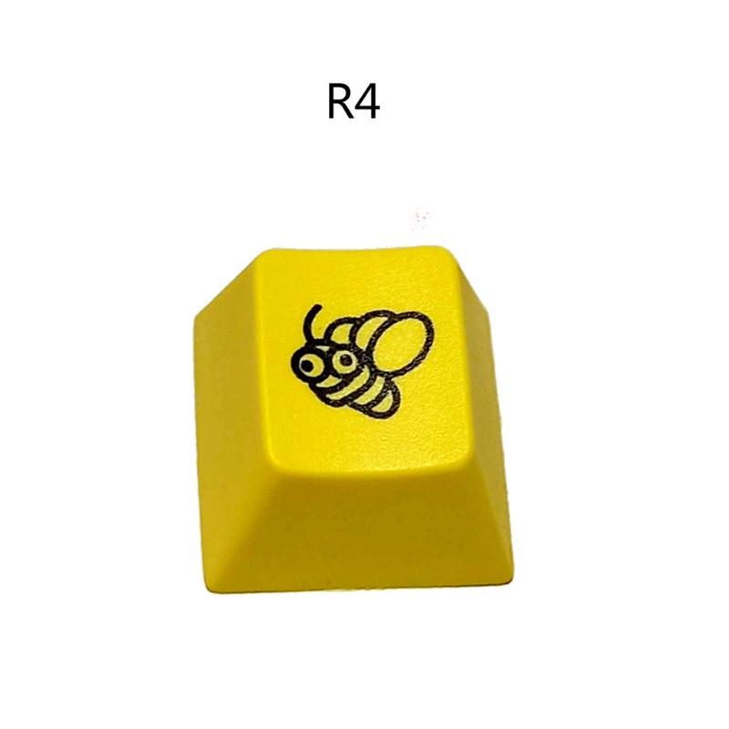 HSV R4 Cherry Profile Dip Dye Sculpture PBT Keyboard Keycap Etched Honey Bee Keycap