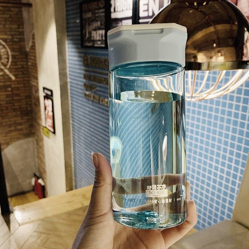 Water Cup Portable Hidden Handle Leak-proof Handy Cup Male and Female Students Creative Trend Outdoor Sports Plastic Tea Cup