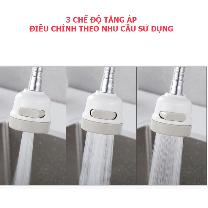 Vòi tăng áp loại dài Tặng kèm 50 khăn lau nhà bếp