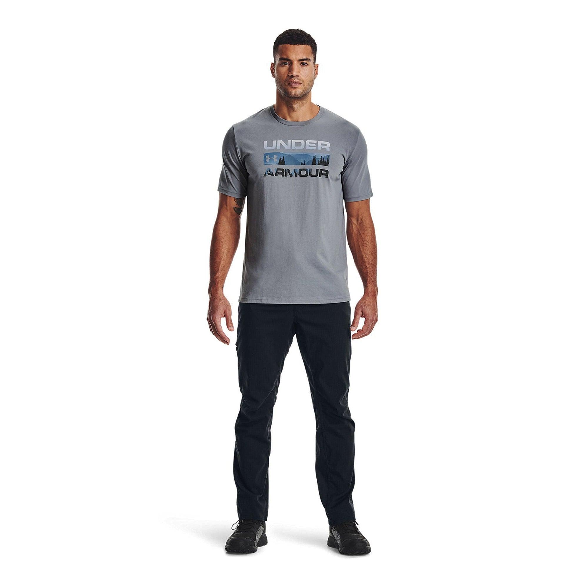 Áo thun tay ngắn thể thao nam Under Armour Stacked Logo Fill - 1361903-035