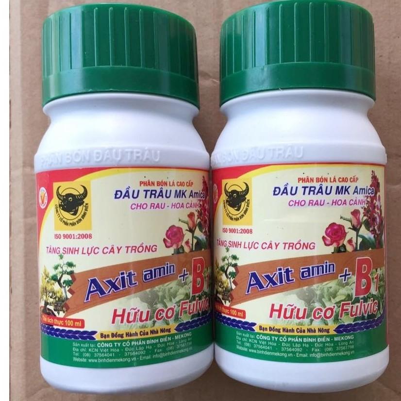 Phân bón Vitamin B1 Đầu Trâu AMICA 100ML bổ sung Vitamin B1 và Axit Amin tăng sinh lực cây trồng