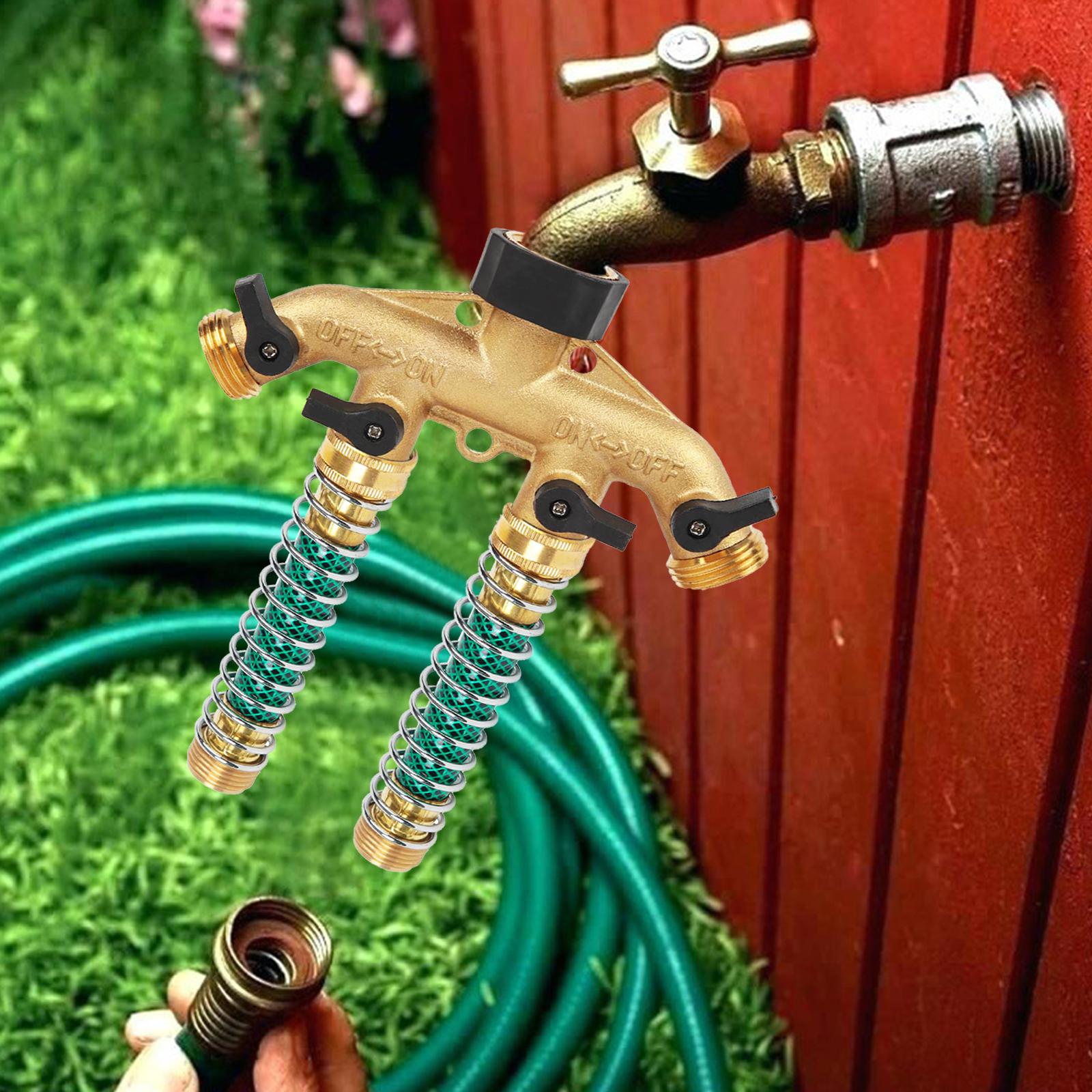 Bộ Chia Vòi Nước Với 2 Vòi Và 4 Vòng Đệm 3/4 ''