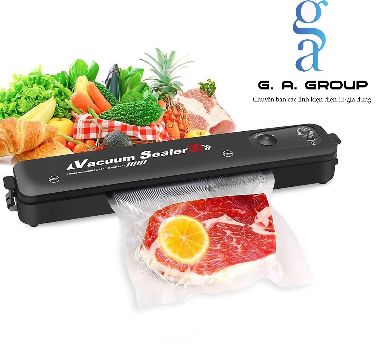 MÁY HÚT CHÂN KHÔNG HÀN MIỆNG TÚI VACUUM SEALER - KHÔNG KÉN BAO GA