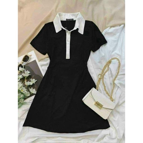 ĐẦM CỔ POLO, ĐẦM ĐEN CỔ POLO