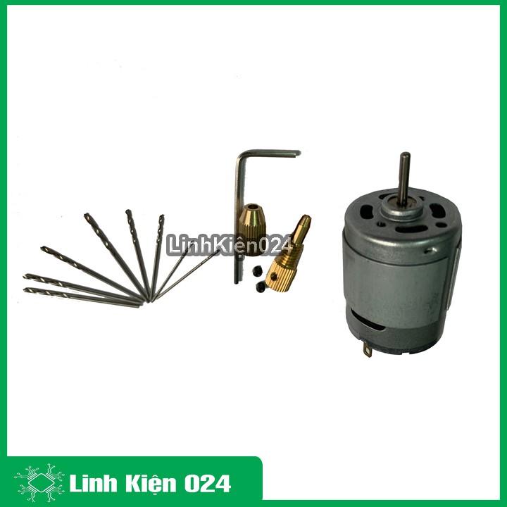 Khoan mini siêu khỏe chế từ động cơ 335 và phụ kiện V1