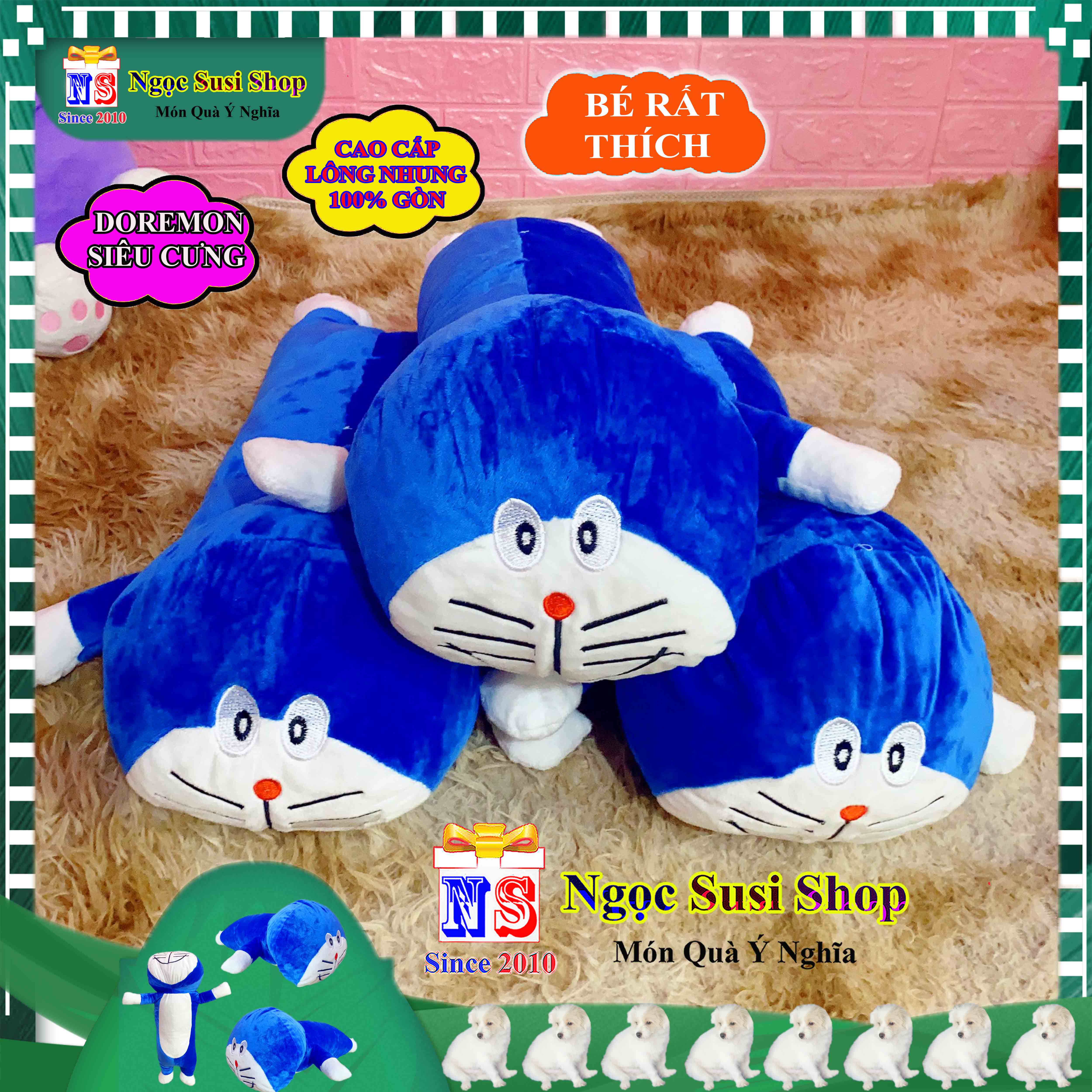 THÚ NHỒI BÔNG DORAEMON DOREMON BÉ RẤT THÍCH ÔM NGỦ - GẤU BÔNG ĐÔRÊMON HÀNG ĐỘC