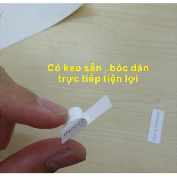 Decal Niêm Phong ( Decal Bể ) A4, decal in tem bảo hành - A4