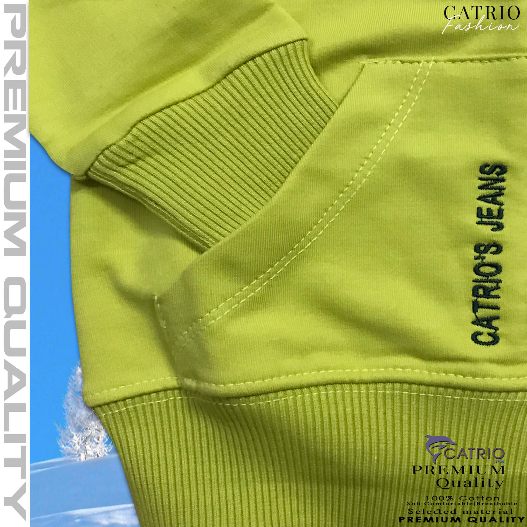 ÁO KHOÁC TRẺ EM CATRIO THÊU CHIM CÚ MÈO là áo khoác thun nhẹ cho bé từ 1 tuổi đến 8 tuổi , vải 100% cotton dệt kiểu da cá, có mũ, có khoá kéo phù hợp bé mặc khoác ngoài khi lạnh