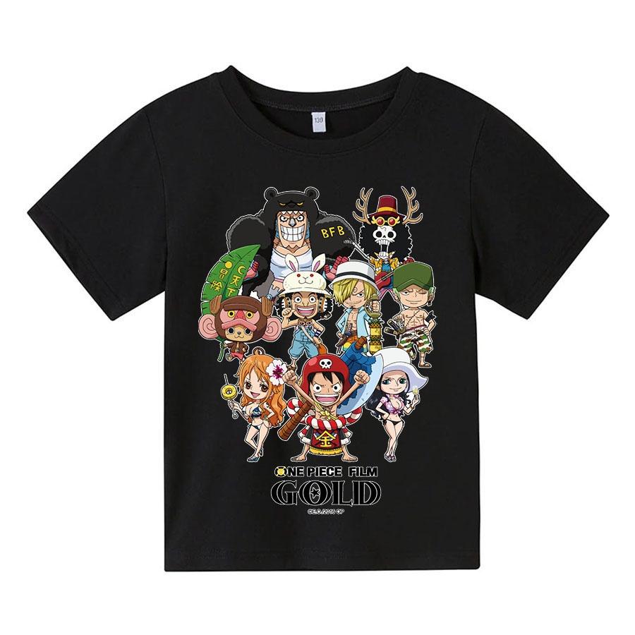 Áo thun trẻ em one piece chibi Có size người lớn, King Cotton