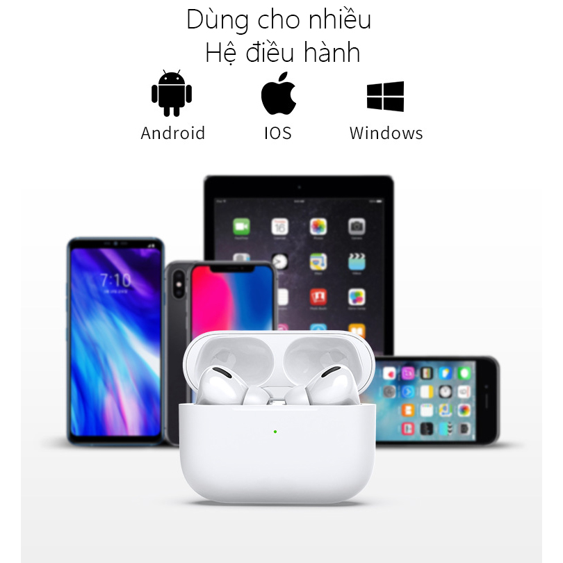 Tai Nghe Bluetooth Không Dây Lanith - Tai Nghe Airpods Airs Pro - Thiết Kế Độc Lạ, Tính Năng Vượt Trội, Âm Thanh Mềm Mượt - Hàng Nhập Khẩu - TAI0APPRO