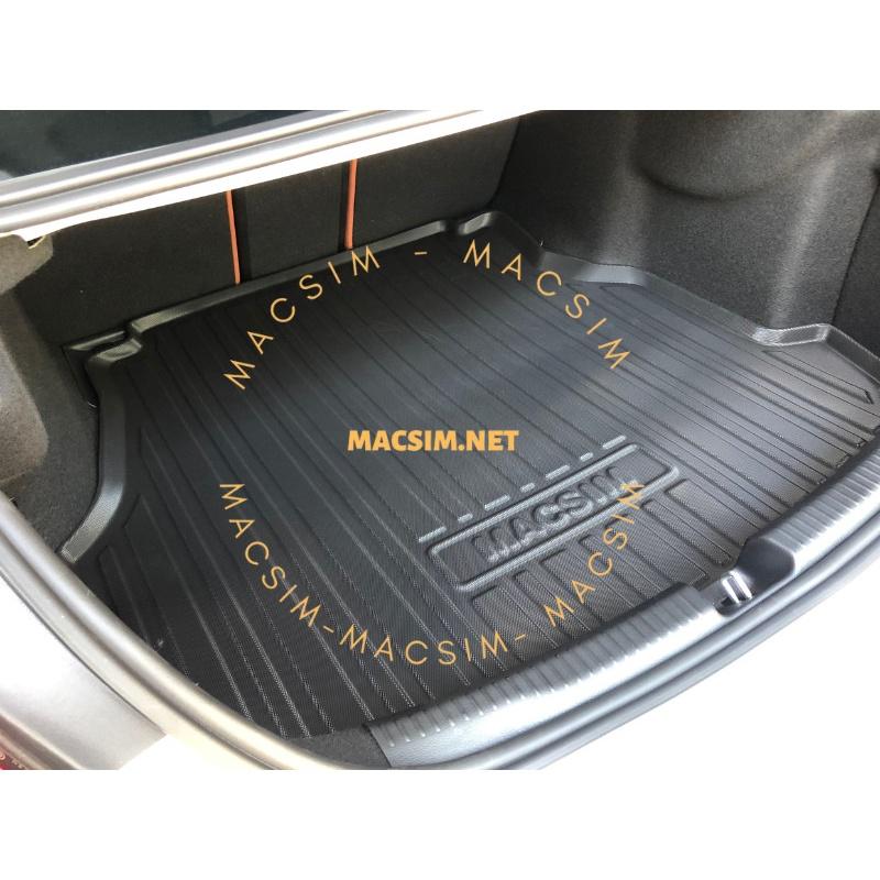 Thảm lót cốp Mercedes C-Class 2022+ (qd) nhãn hiệu Macsin chất liệu tpv cao cấp màu đen