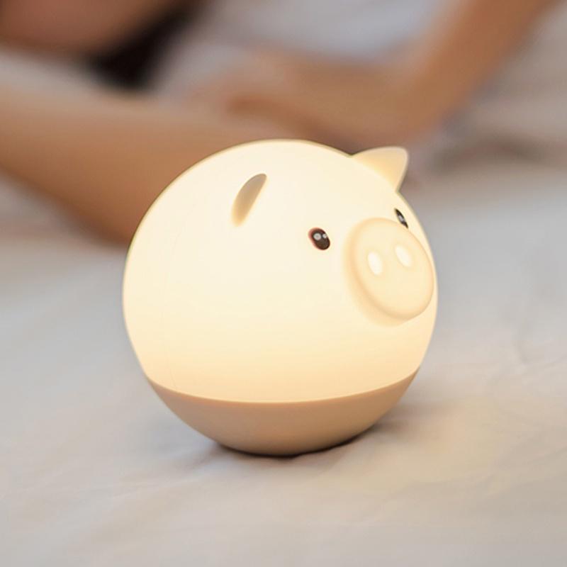 Đèn ngủ cảm ứng chú heo ngộ nghĩnh