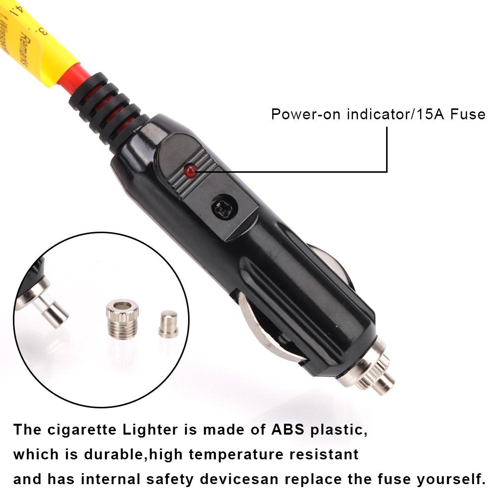 Dây cáp sạc mở rộng 12V 24V 3.6M 15A cho xe hơi