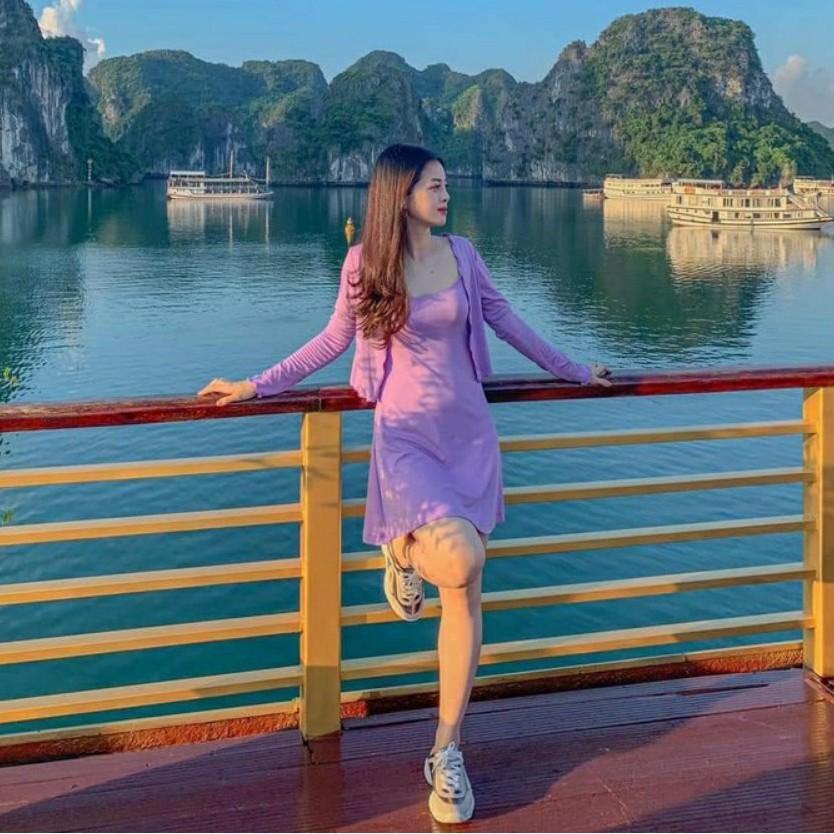 Váy 2 dây kèm áo khoác thời trang XIXO cao cấp mã DAM0040