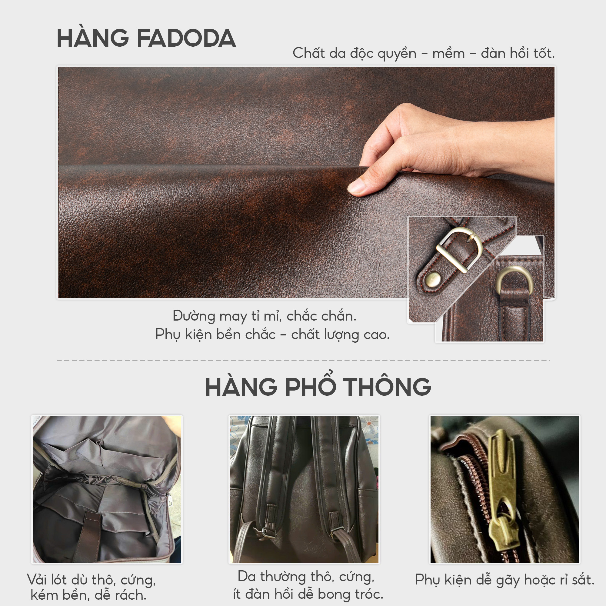 Túi xách đeo vai thời trang dáng đứng Fadoda FTX25