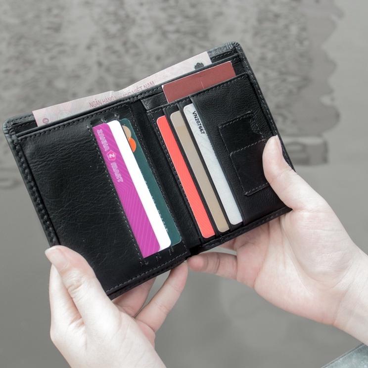 Ví da đứng Laffy Handcrafted Wallet HAVIAS