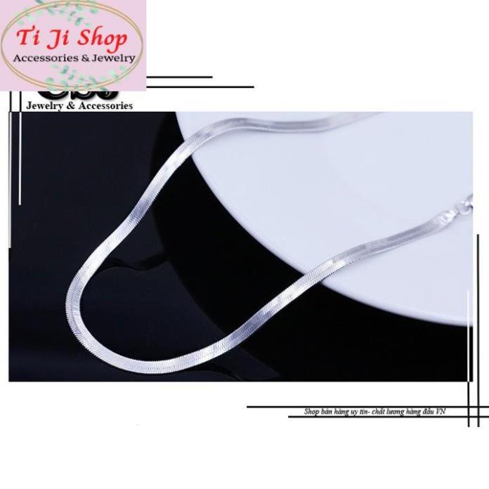 DÂY CHUYỀN INOX NAM DÂY MÌ DẸP 3MM CỰC ĐẸP, CỰC SÁNG không đen, không gỉ