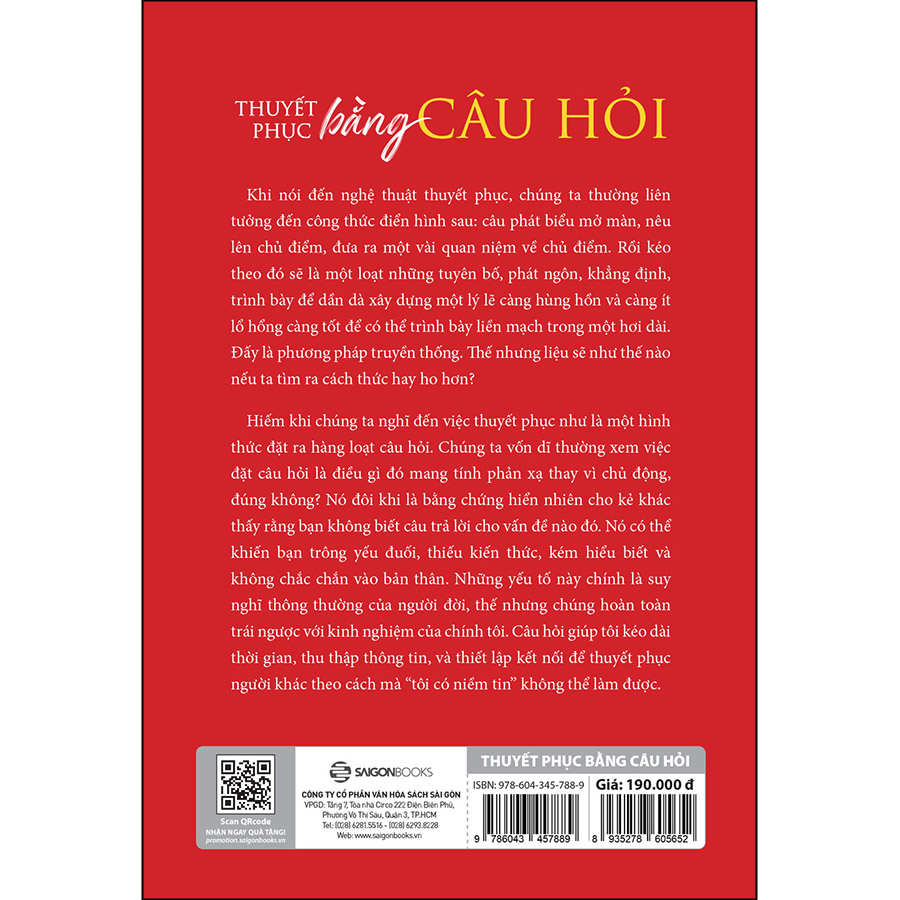 Thuyết Phục Bằng Câu Hỏi _Saigon Books