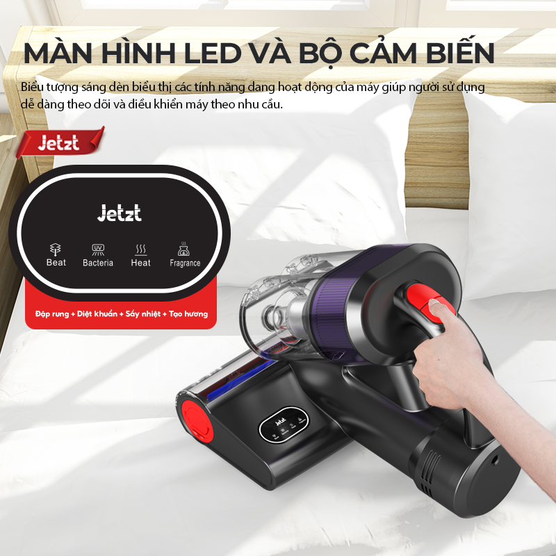 Máy hút bụi giường đệm diệt khuẩn UV JETZT J17, hàng chính hãng