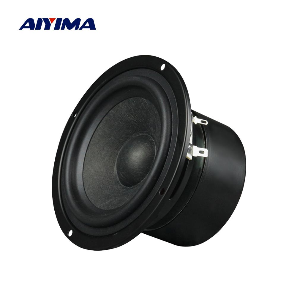 AIYIMA 1PCS 4 inch loa midrange 4 8 ohm 25W Audio khuếch đại âm thanh loa len loa hình nón cho amp âm thanh tại nhà amp Color: 8 Ohm 25W Speaker Woofer Size/Full-Range Size: 4"