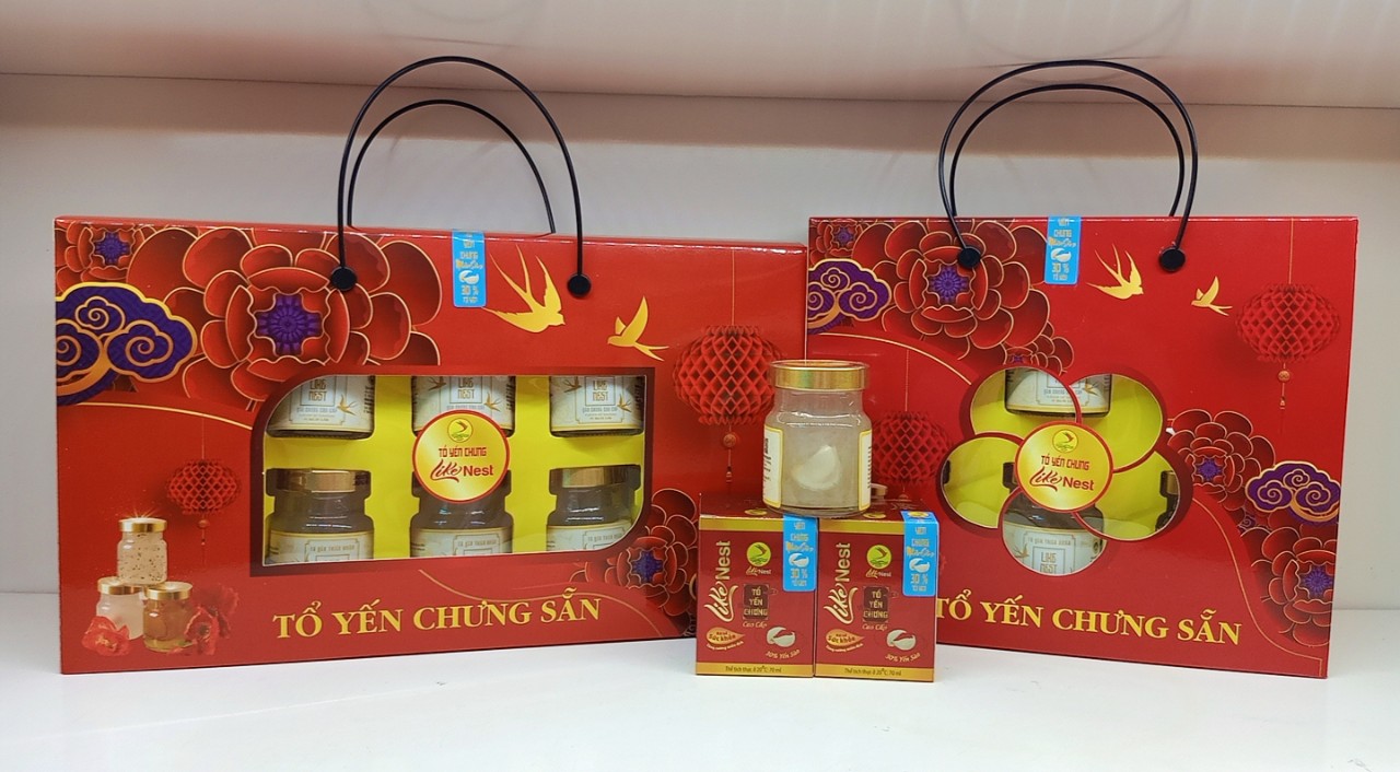 [Giỏ Quà 10 Hủ Tặng 2] Yến Chưng Nhân Sâm Like Nest 30% Yến