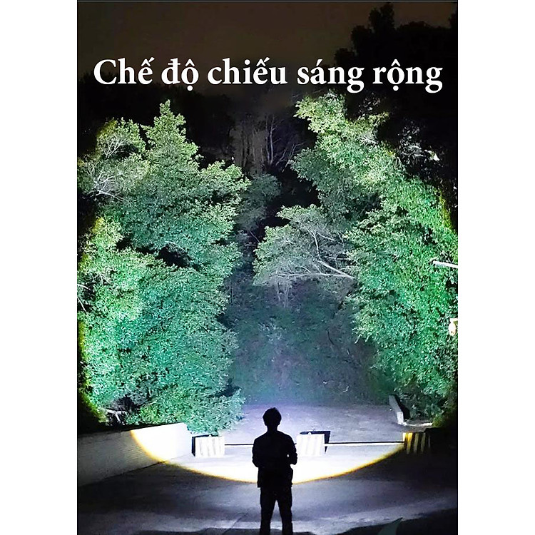 Đèn Pin Siêu Sáng, Đèn Pin Chiếu Sáng Cầm Tay Cao Cấp 4 Chế Độ Sáng Sạc Sạc Nhanh Type C Chiếu Sáng Khoảng Cách Lên Đến 200m Tích Hợp Đèn COB Tích Hợp Làm Pin Dự Phòng Chống Nước Tuỳ Chỉnh Được Tiêu Cự