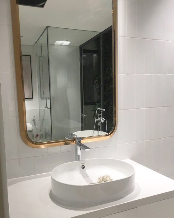 Gương Hình Chữ Nhật Khung Nhôm Sơn Tĩnh Điện Cao Cấp DLQ INTERIORS Decor Phòng, Trang Trí Nhà Cửa, Phòng Tắm