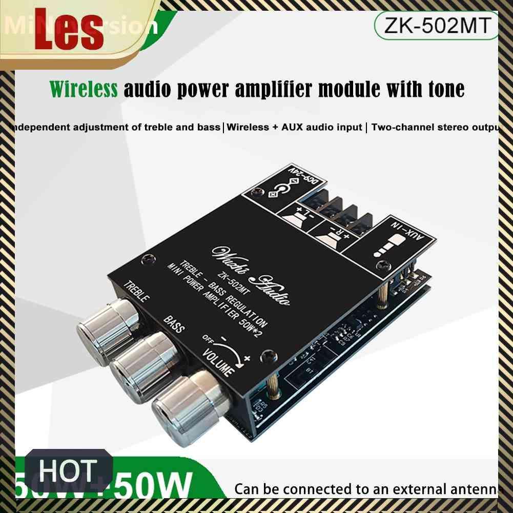 Mô Đun Khuếch Đại Âm Thanh ZK-502MT 2x50W 2.0 Chuyên Dụng