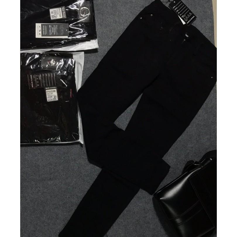 CÓ SIZE ĐẠI FREE SHIP QUẦN JEAN NAM ĐEN TRƠN DÁNG SUÔNG ÔM BODY CO GIÃN