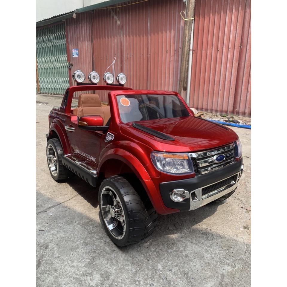 Ô tô xe điện trẻ em địa hình FORD RANGER XLS 2 chỗ 4 động cơ ghế da sơn tĩnh điện ( Đỏ-Đen-Trắng-Xanh)