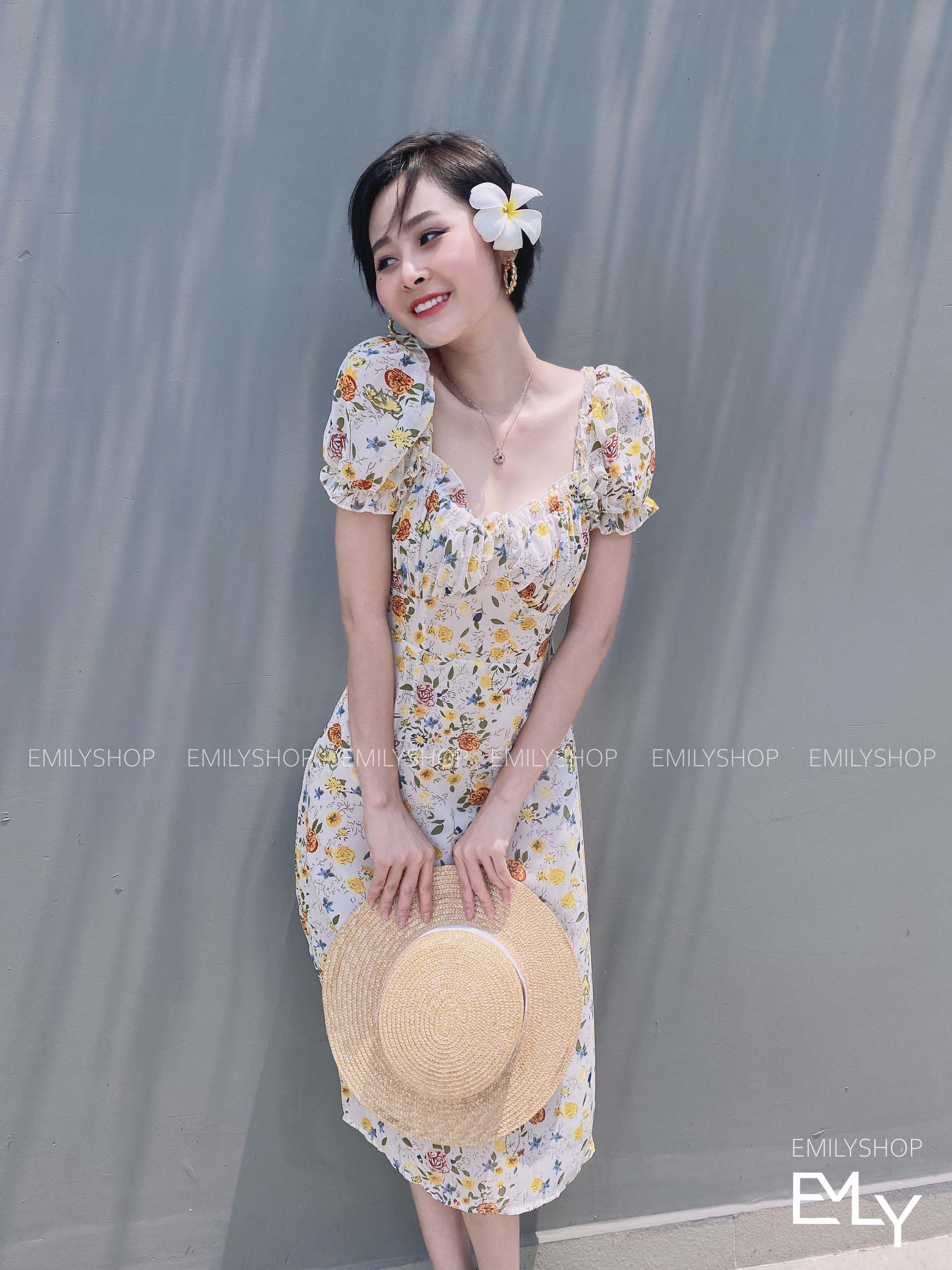 Đầm váy hoa thời trang nữ - Emilyshop