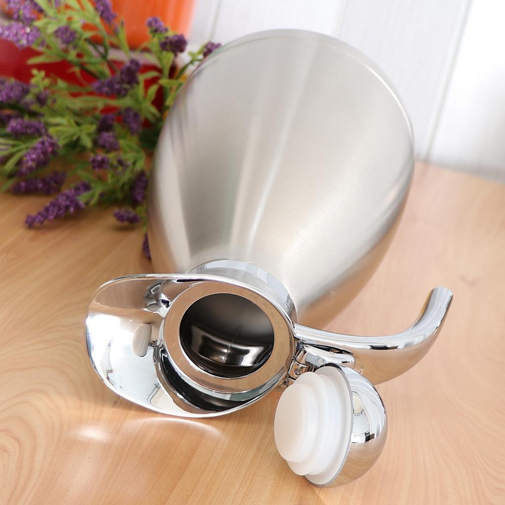 2 Chiếc 1.5L Không Hút Chân Không Cách Nhiệt Giữ Nhiệt Cà Phê Chảo Nhôm Chống Dính Caro 24 Giờ