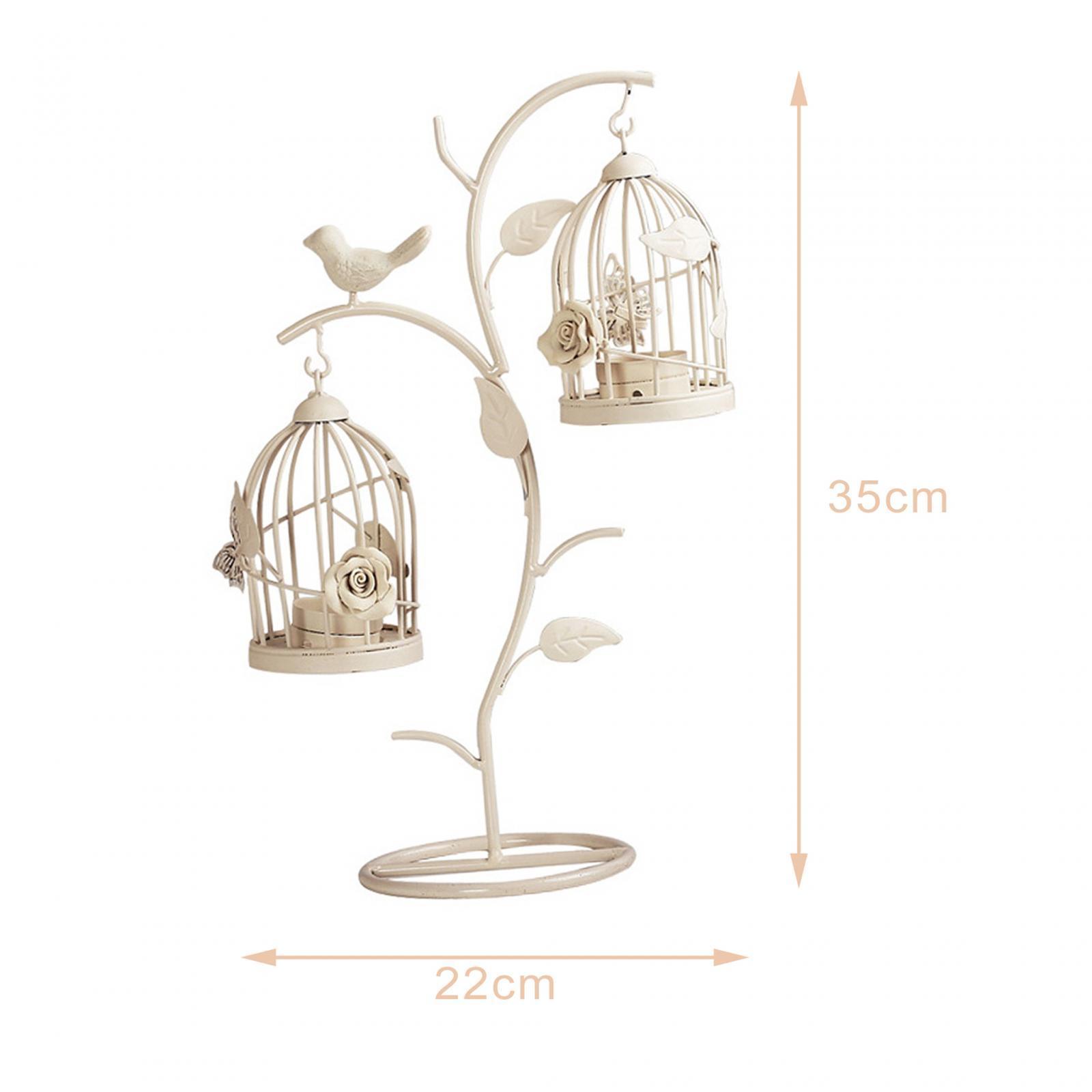 Birdcage Candle Holder Lantern Stand for Farmhouse Table Centerpiece Wedding