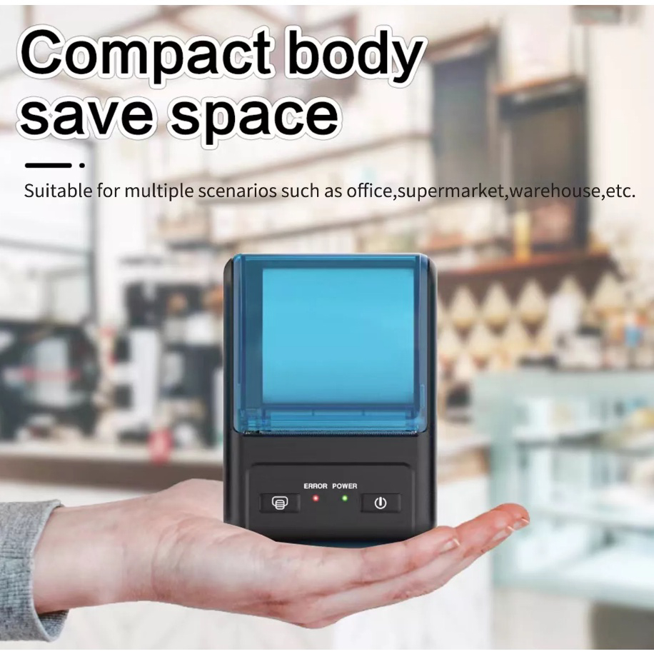 Máy in nhiệt in hóa đơn TNS-P1 hỗ trợ tất cả điện thoại android, ios, máy tính..tặng 5 cuộn giấy in