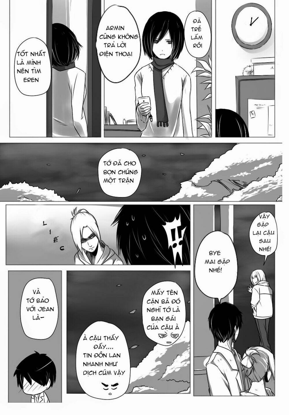 đại chiến titan - doujinshi về cuộc tình tay 4 chapter 3 8