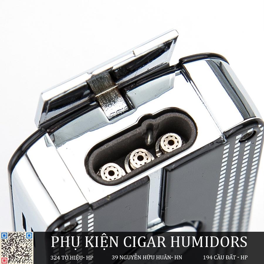 Quẹt Bật Đánh Cohiba COB 58 kèm đục Loại Nhỏ 3 Tia